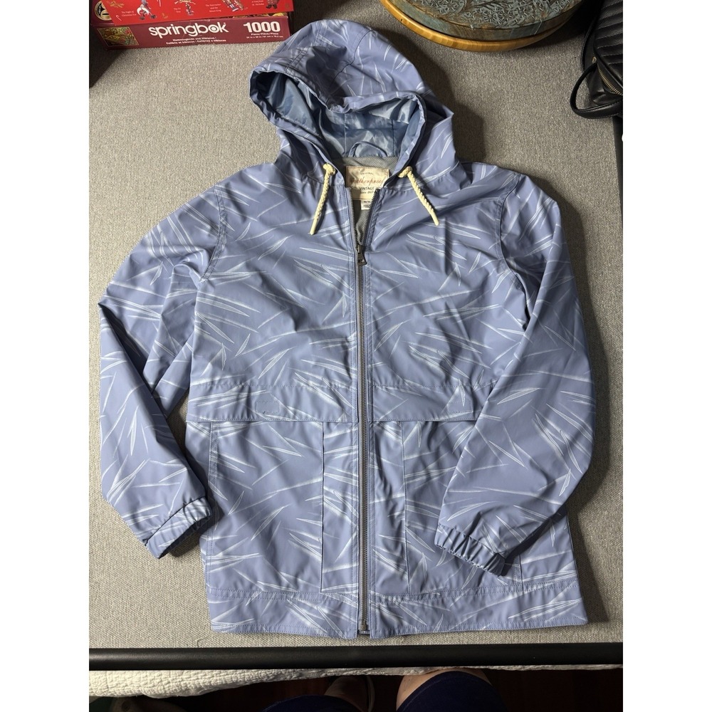 Original Weatherproof Vintage Women's Lightweight Rain Jacket  L, Pockets ,Hood